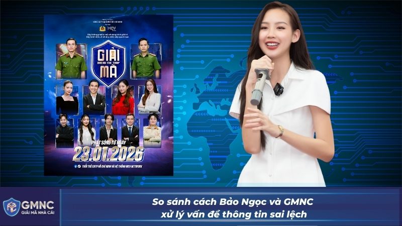 So sánh quan điểm Bảo của Ngọc vs GMNC trong cách xử lý vấn đề thông tin sai lệch